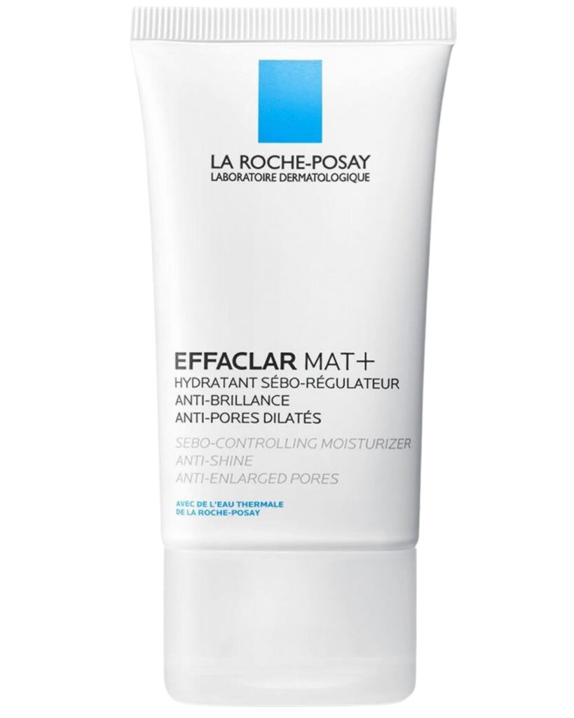 La Roche-Posay Effaclar Mat+ hidratantna krema za masnu kožu i proširene pore u bijeloj tubi