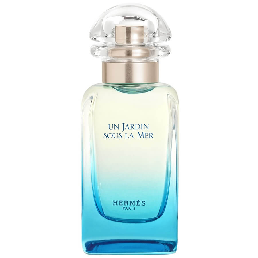 Hermès Un Jardin sous la Mer parfem u plavo-zelenoj bočici koja evocira morsku svježinu.